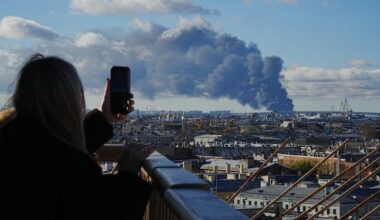 St. Petersburg oil facilities ablaze as Ukraine launches more than 1,000 drones at Russia