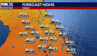 Orlando weather: Cooler temps, lower humidity in Central Florida this week