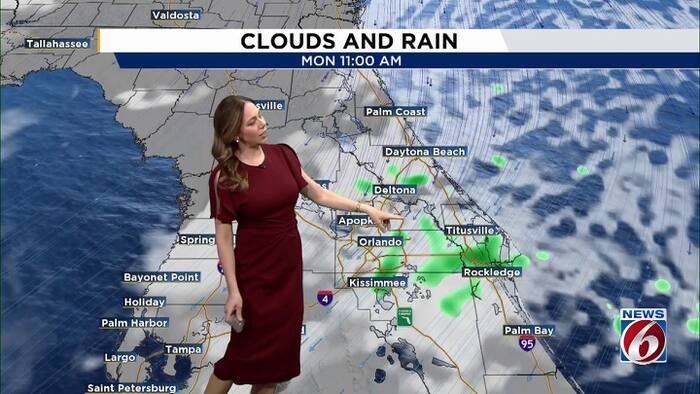 Speedy showers, gusty winds hit Central Florida before a drier week ahead
