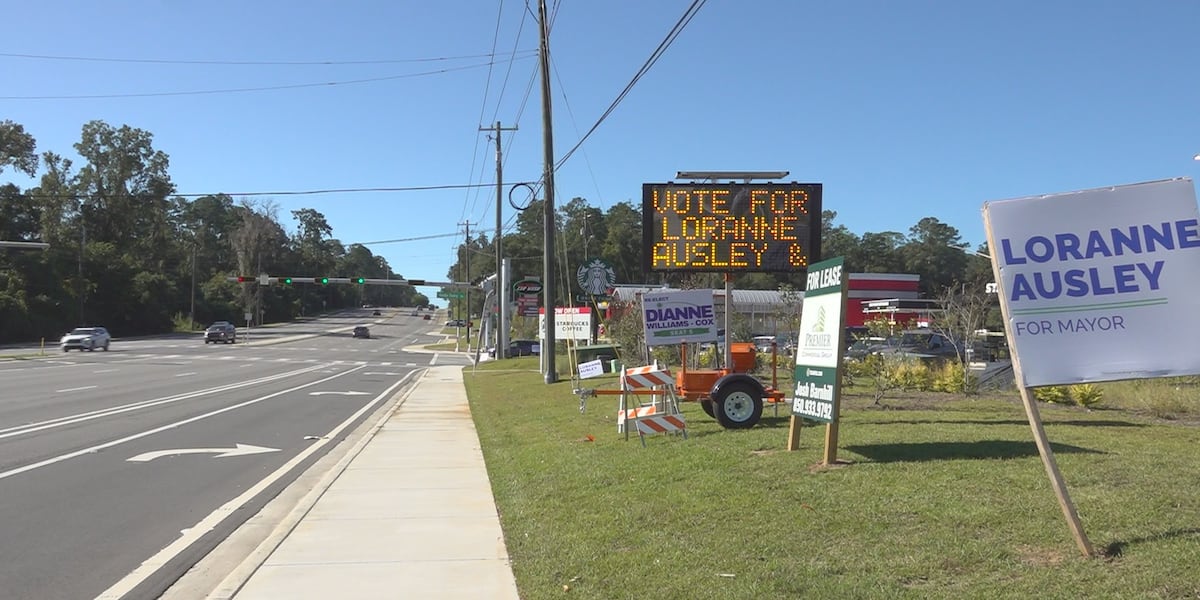 Digital campaign signs from unknown sponsor appear in Tallahassee, cause confusion and concern