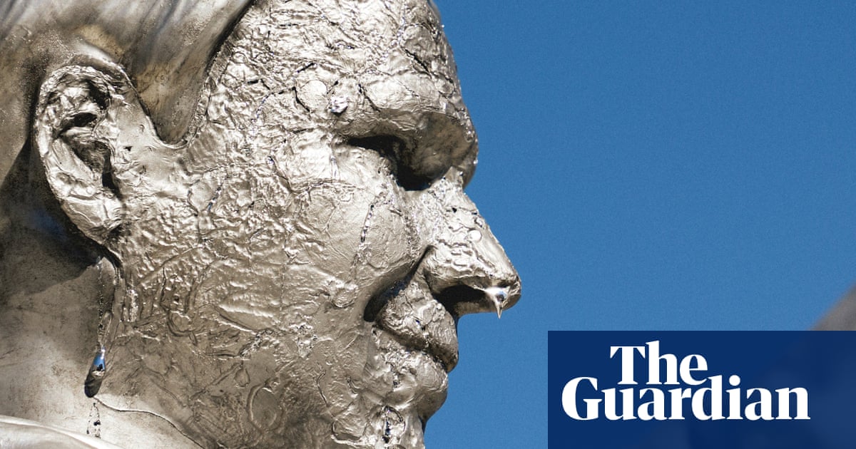 Melting Ron DeSantis statue unveiled to call out his inaction on climate crisis | Ron DeSantis