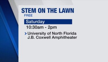 UNF partners with UF to host free STEM on the Lawn community event for K-12 students