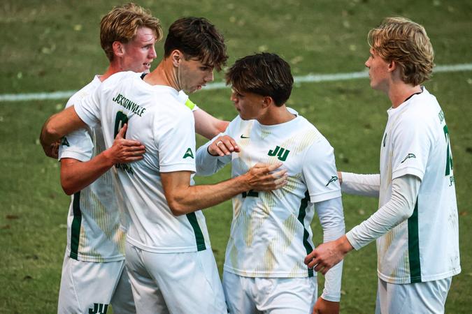 Waters’ Two Goals Lift Dolphins to Comeback Win Over Mercer