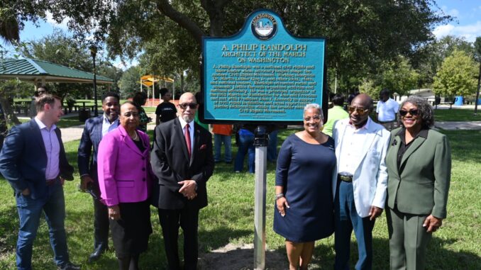 A. Phillip Randolph Civil Rights Trail Marker Installed – Free Press of Jacksonville