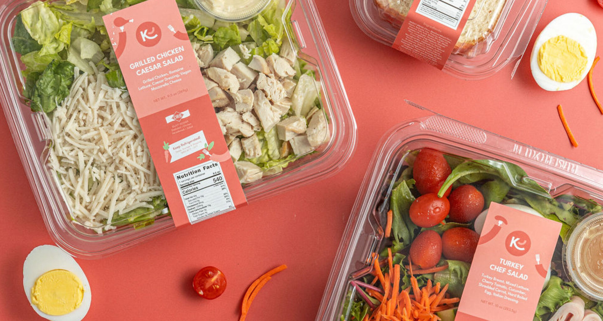 Kosher Eats Grab N' Go packaged salads and sandwiches