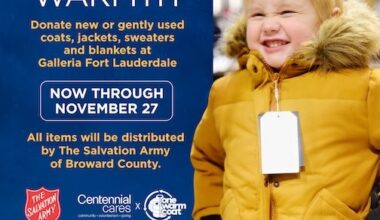 “Share the Warmth” Coat Drive at Galleria Fort Lauderdale