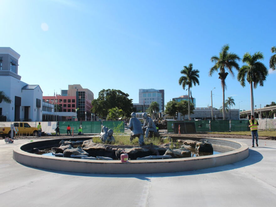Parks & Beautification workers discovered the damage to the manatee and several of the fish during routine maintenance following the July 4 holiday.
