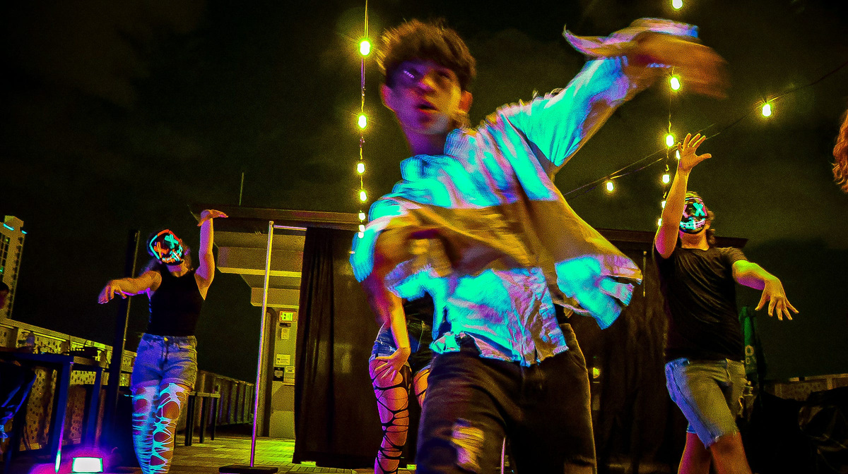 Students perform at the annual ‘Wicked Walk’ at Sidney & Berne Davis Art Center.