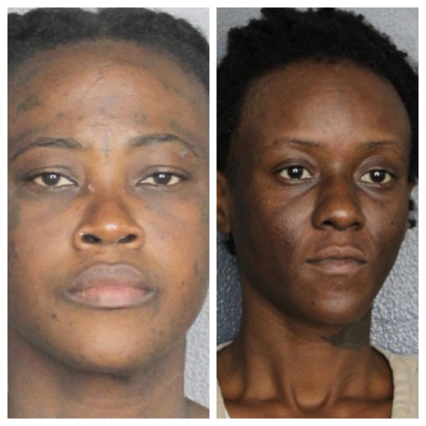 Brittany Hanfield, 36, left, and Sheila Arstil, 37, right, are facing a murder charge in connection with the 2007 shooting death of Leon Heron, 34, 34, outside of his Lauderdale Lakes apartment, the Broward Sheriff's Office said. (Broward Sheriff's Office/Courtesy)