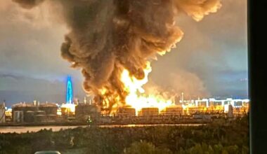 Massive Ukrainian drone attack hit oil facility, bridge, and data center in St. Petersburg