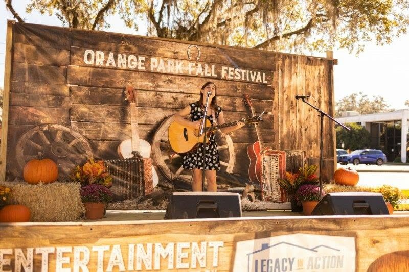 There are several stages at the Orange Park Fall Festival, so the entertainment will continue from 10 a.m. to 5 p.m. on Saturday and Sunday.