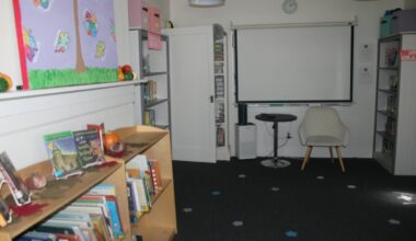 The library now has a learning room with a projector.