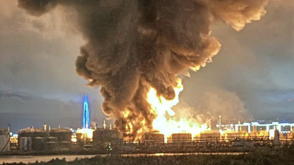 Drones Hit St. Petersburg Oil Terminals, VK Data Center, and Bridge