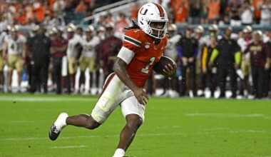 No. 3 Miami Avoids FSU Upset as Hail Mary Negated in 2OT, Toney's Box Score Stats Amid Heisman Race