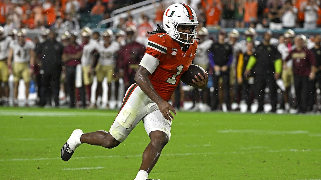 No. 3 Miami Avoids FSU Upset as Hail Mary Negated in 2OT, Toney's Box Score Stats Amid Heisman Race