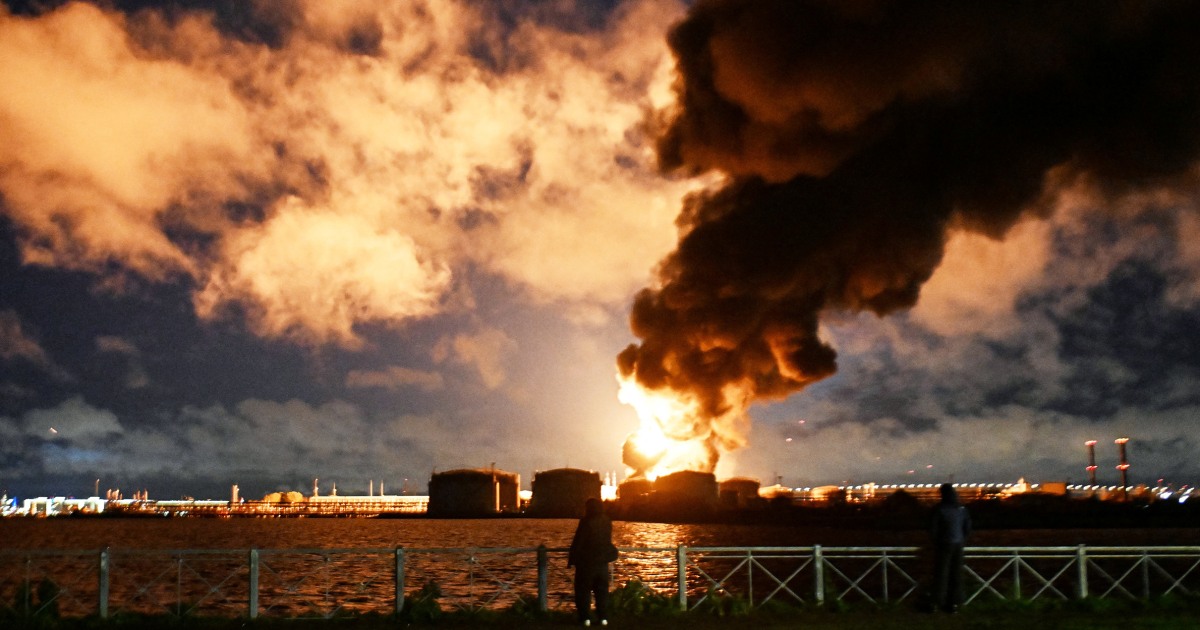 St. Petersburg oil facilities ablaze as Ukraine launches more than 1,000 drones at Russia
