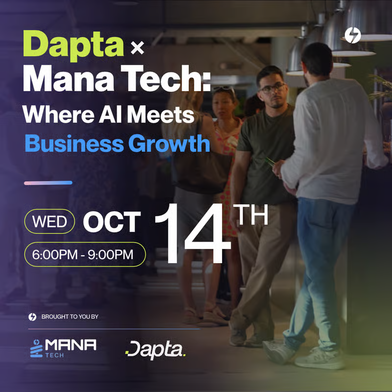 AI Agents meet Business Growth - Dapta x Mana Tech