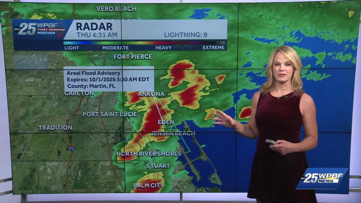 Impact storms for South Florida Thursday