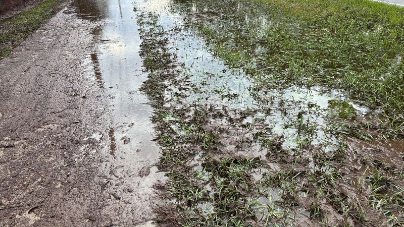 Indiantown residents raise flooding concerns as standing water remains after heavy rain. (WPEC)