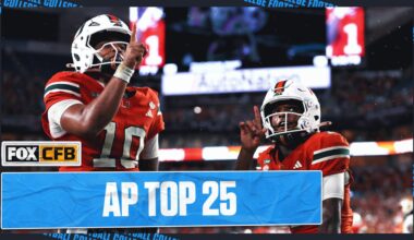 AP Top 25: Miami Claims No. 1, UCLA Joins Top 10, Texas Falls