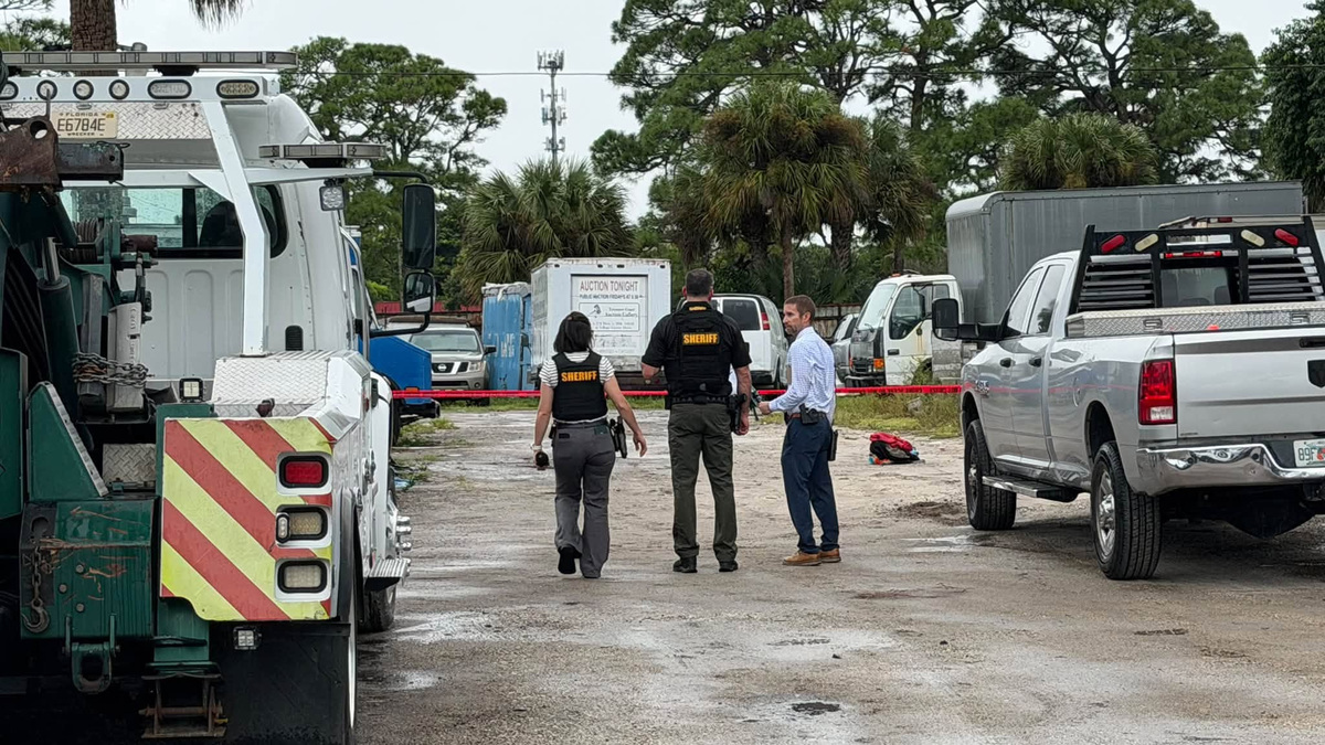 The Martin County Sheriff's Office investigates a shooting that happened the afternoon of Oct. 2, 2026 at a towing facility on SE Cove Road in Port Salerno. The Martin County Sheriff's Office investigates a shooting that happened the afternoon of Oct. 2, 2026 at a towing facility on SE Cove Road in Port Salerno.