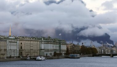 St. Petersburg oil site burns as 1,000 Ukrainian drones bite Russia