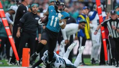 Halftime update: Jaguars trailing Eagles after sluggish half