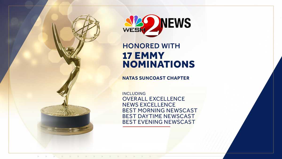 WESH 2 honored with 17 Suncoast Emmy nominations
