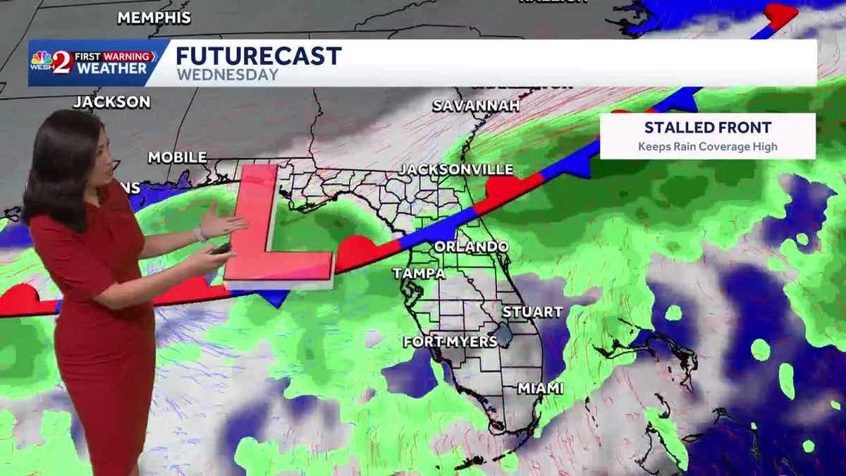 Wet weather pattern across Central Florida this week