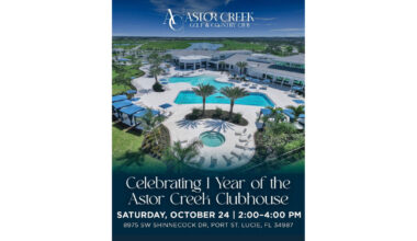 Kolter Homes Celebrates One-Year Anniversary of the Clubhouse at Astor Creek Golf & Country Club in Port St. Lucie, FL