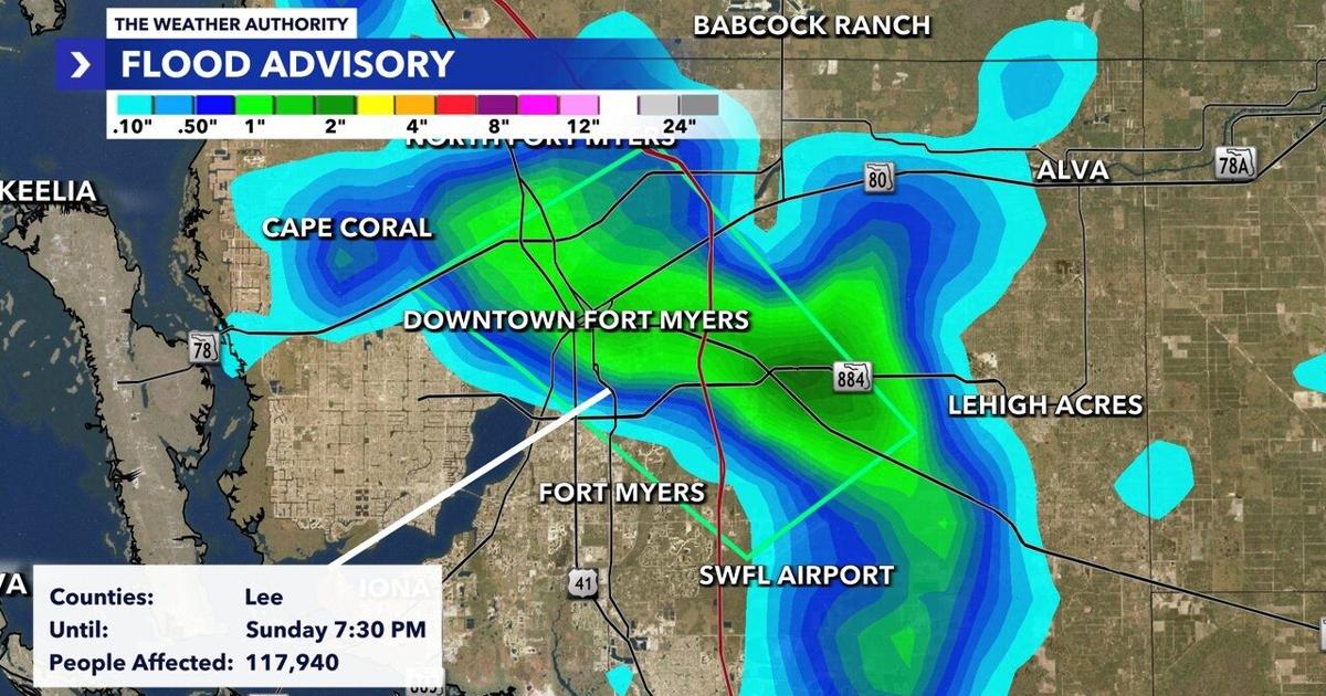 NWS Tampa issues flood warning for parts of Lee County including Gateway, Downtown Fort Myers and North Fort Myers | Weather Authority