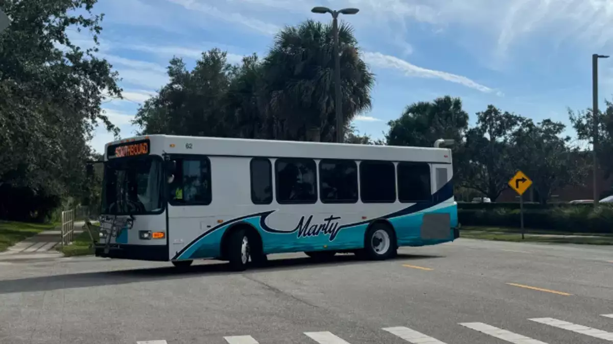 Martin County's Fare-Free Bus Service The 'MARTY' Stops Running Immediately