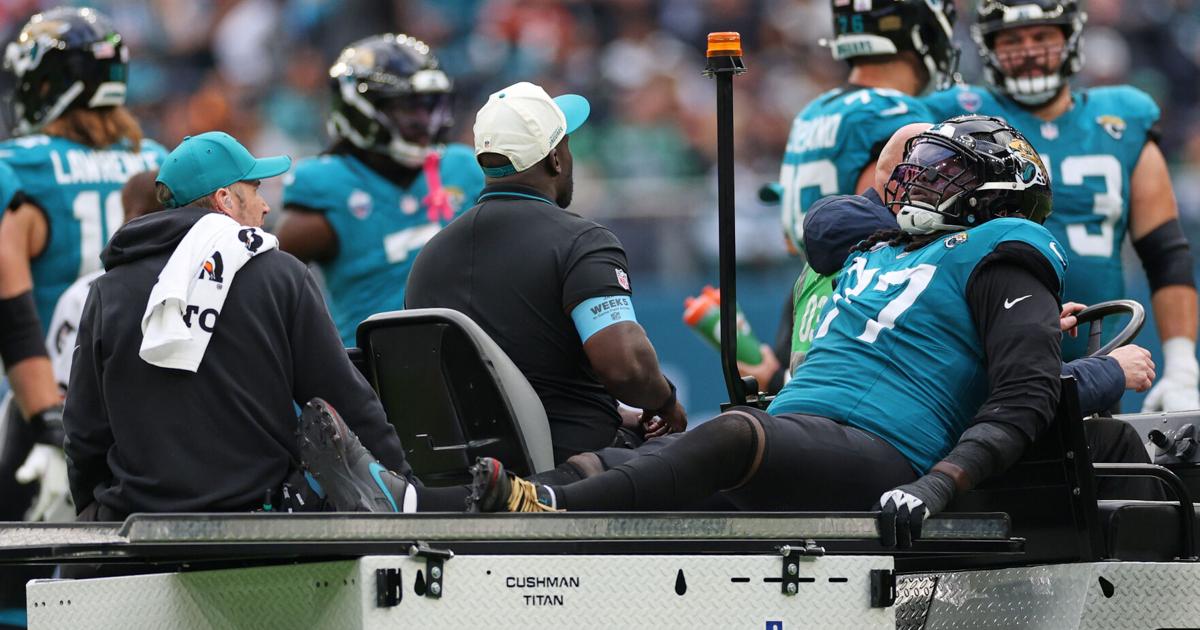 Jaguars LT Anton Harrison to have arthroscopic knee surgery and will miss weeks, maybe months