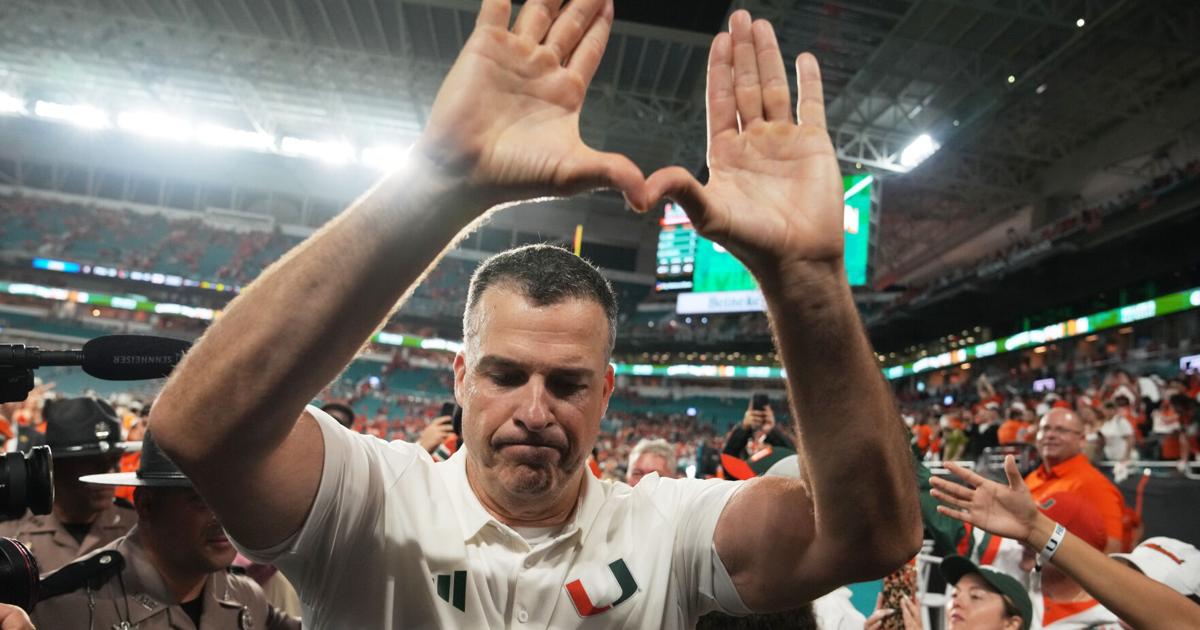 Miami is No. 1 in AP Top 25 for 1st time since '02, No. 2 BYU's ranking best since '84 title season | National News