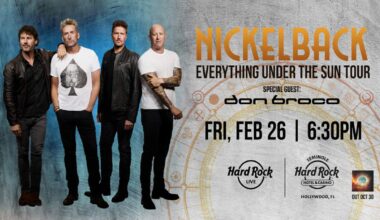 Nickelback: Everything Under The Sun Tour at Hard Rock Live