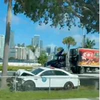 Van hits police decoy on Rickenbacker Causeway | Key Biscayne
