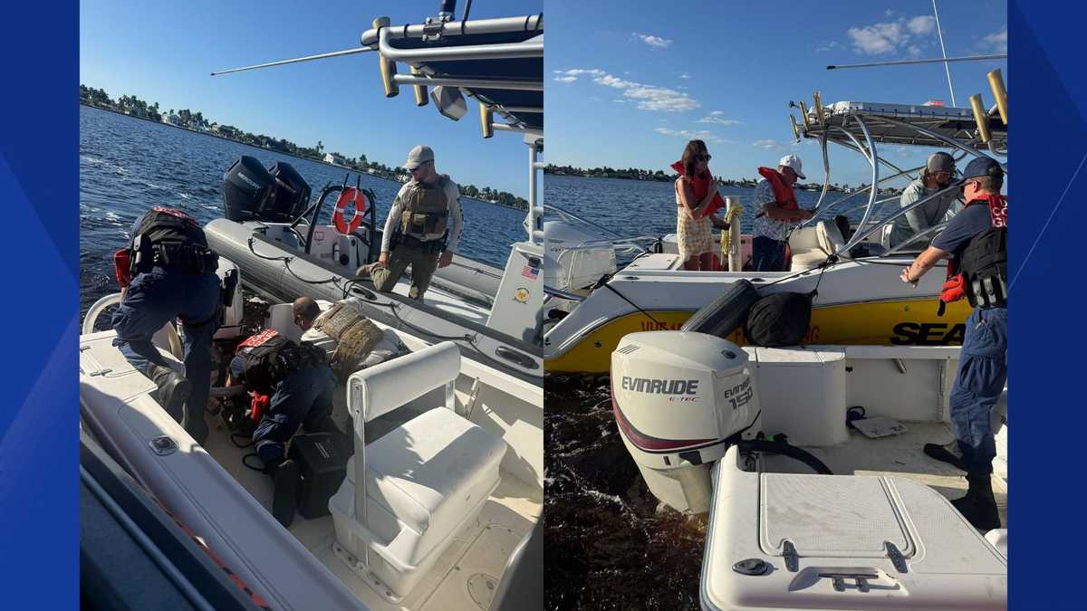 Coast Guard helps 2 boaters after vessel takes on water near Cape Coral Bridge