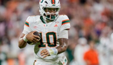 Darian Mensah, Mark Fletcher Jr. lead unbeaten No. 4 Miami past Clemson 41-13 :: WRAL.com