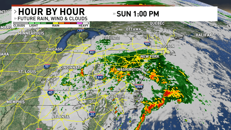 Hour by hour Northeast