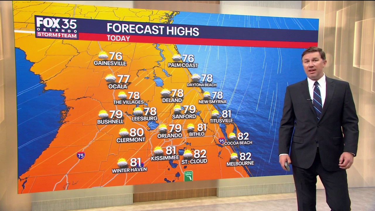 Orlando AM Weather Forecast: Some showers across Central Florida