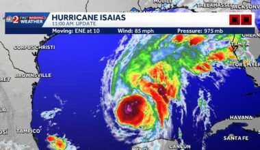 Hurricane Isaias in Gulf: Warnings issued for Florida