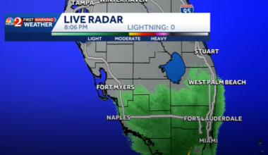 Busy radar with clear skies in Florida? What's happening?