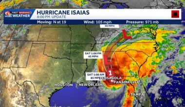 Hurricane Isaias: Path, forecast and landfall timeline