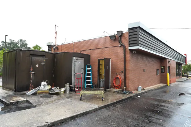 Following the recent closure of Wendy's Dunn Avenue restaurant, contractors work at the site on Tuesday, Oct. 6, 2026.