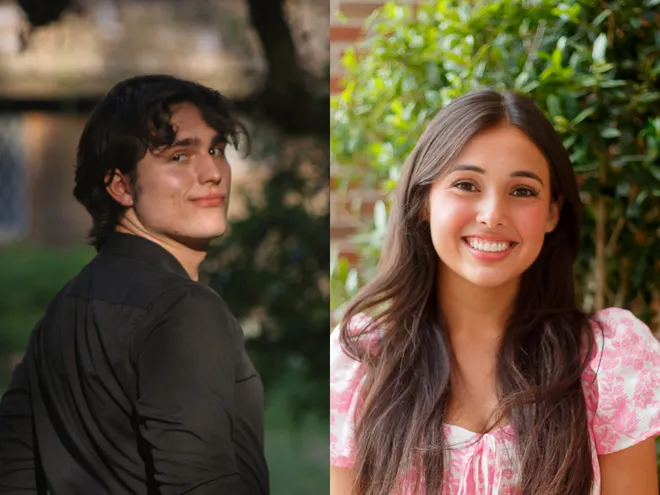 Investigative Team Lead Gregory Rusin (left) and Deputy Investigative Team Lead Sofia Aristizabal (right) will lead the FSView & Florida Flambeau’s new investigative desk.