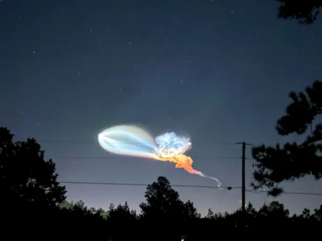 Ben Hall caught the SpaceX jellyfish over Blountstown on Oct. 13, 2026.