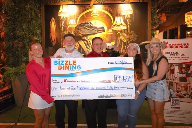 Restaurants participating in Sizzle Dining raised over $105,000 for Blessings in a Backpack SWFL.