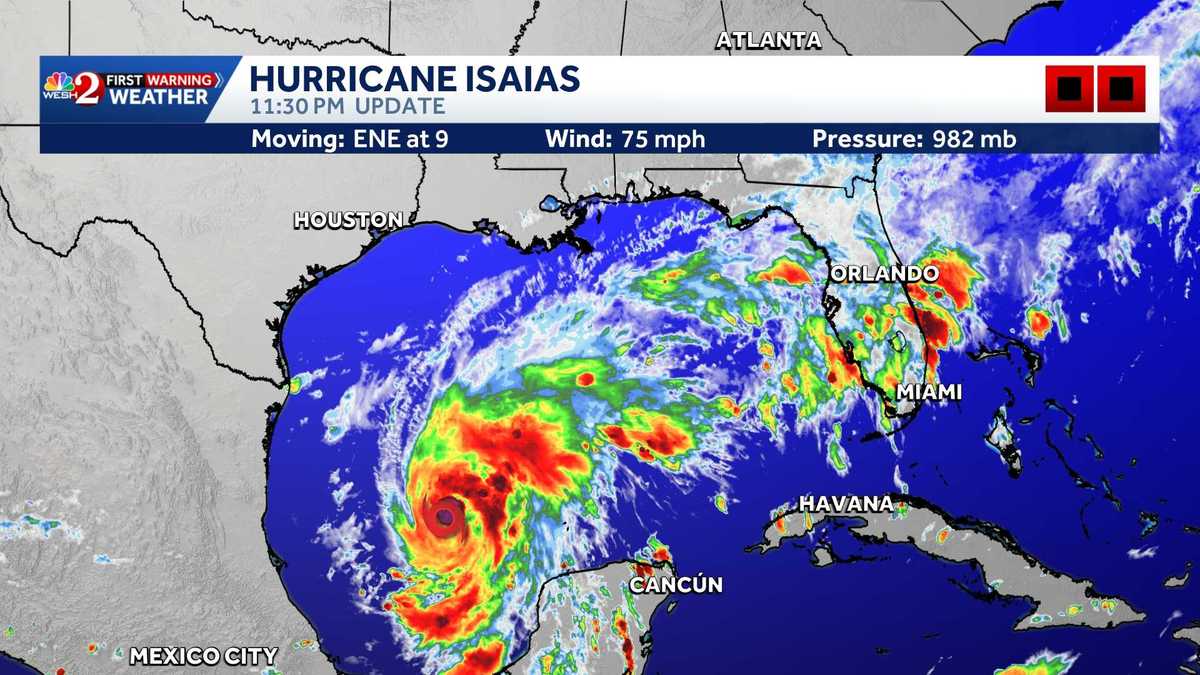 Hurricane Isaias: New warnings issued along Gulf coast