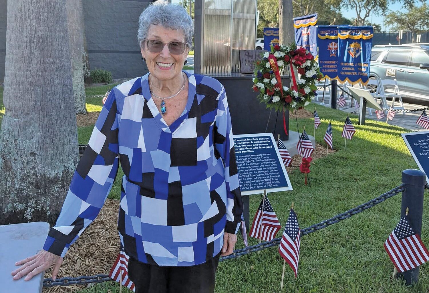 Ann Rascoe’s artwork on display at the memorial