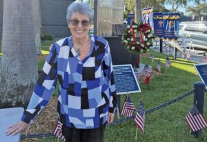 Ann Rascoe’s artwork on display at the memorial